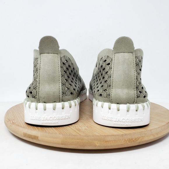 Ilse Jacobsen Tulip 139 Shoes Women 39 Green Slip On Comfort Loafer Sneakers - Picture 8 of 12